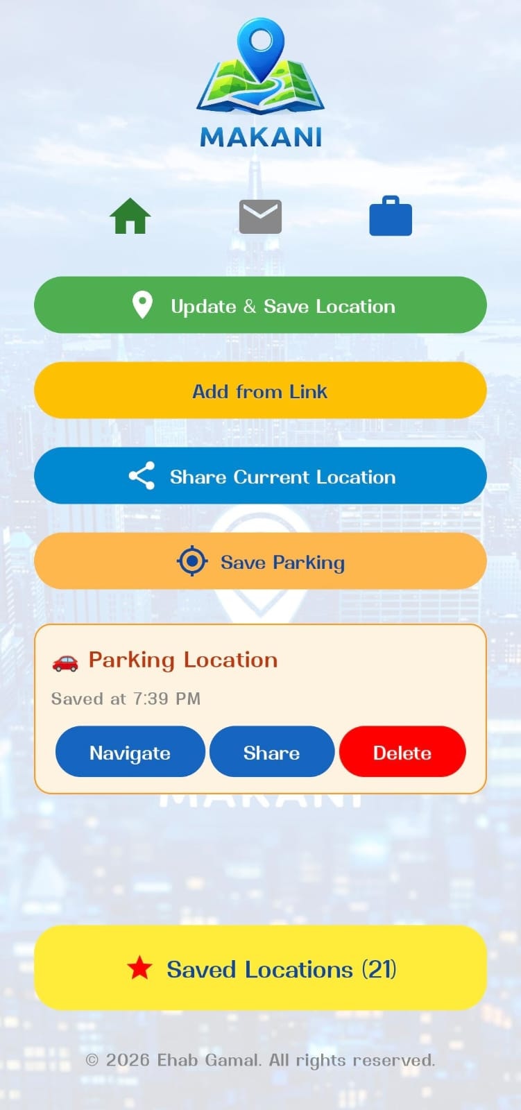 Makani Location & Parking Saver - Product Hunt launch logo and brand identity
