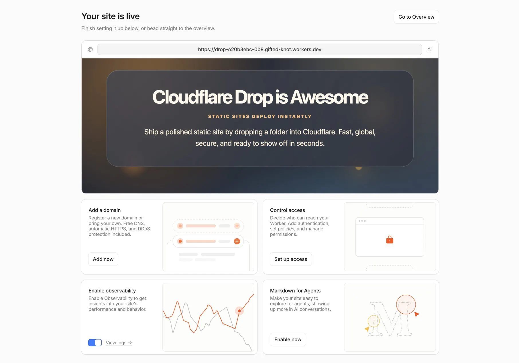 Cloudflare Drop gallery image