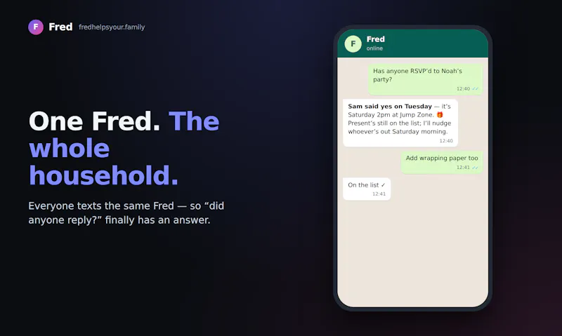 Fred helps your family screenshot 5