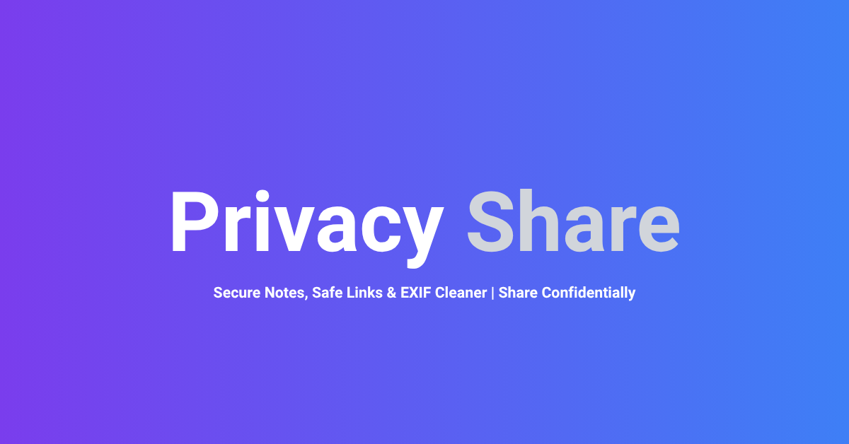 Privacy Share gallery image