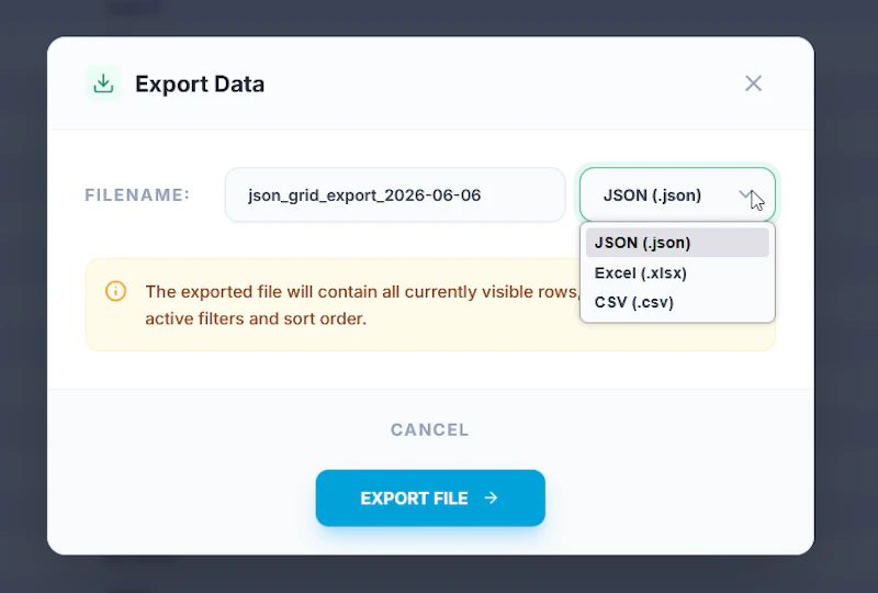 Json To Grid screenshot 5