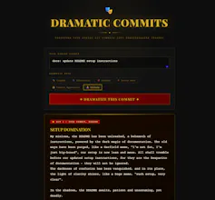 DRAMATIC COMMITS gallery image