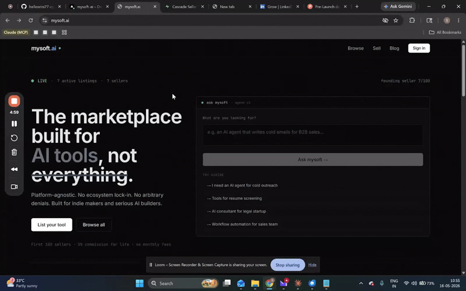 mysoft.ai screenshot 1 (video preview)