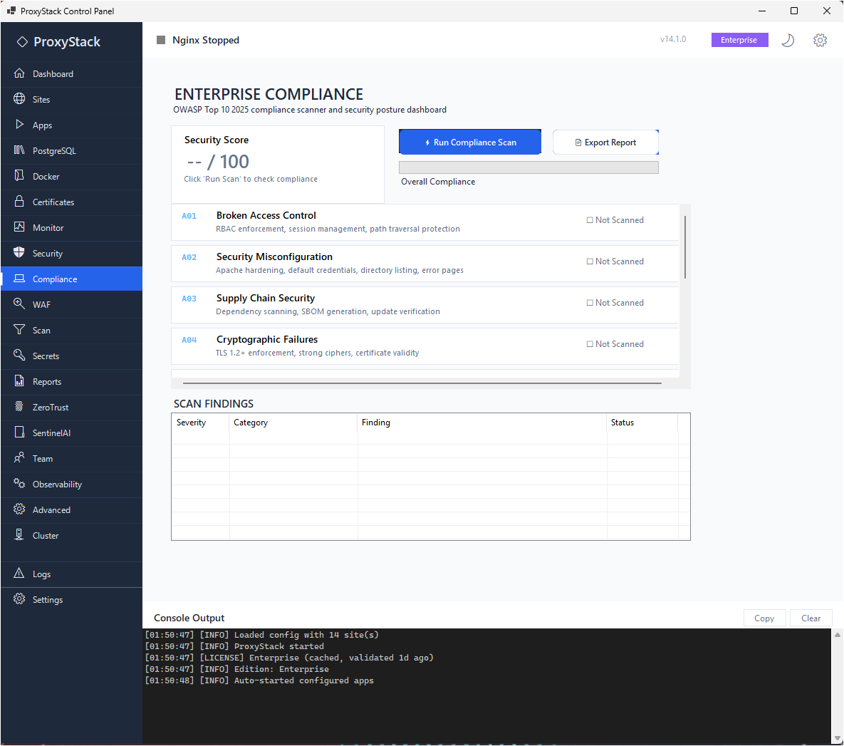 ProxyStack + SentinelAI gallery image