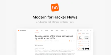 Modern for Hacker News gallery image