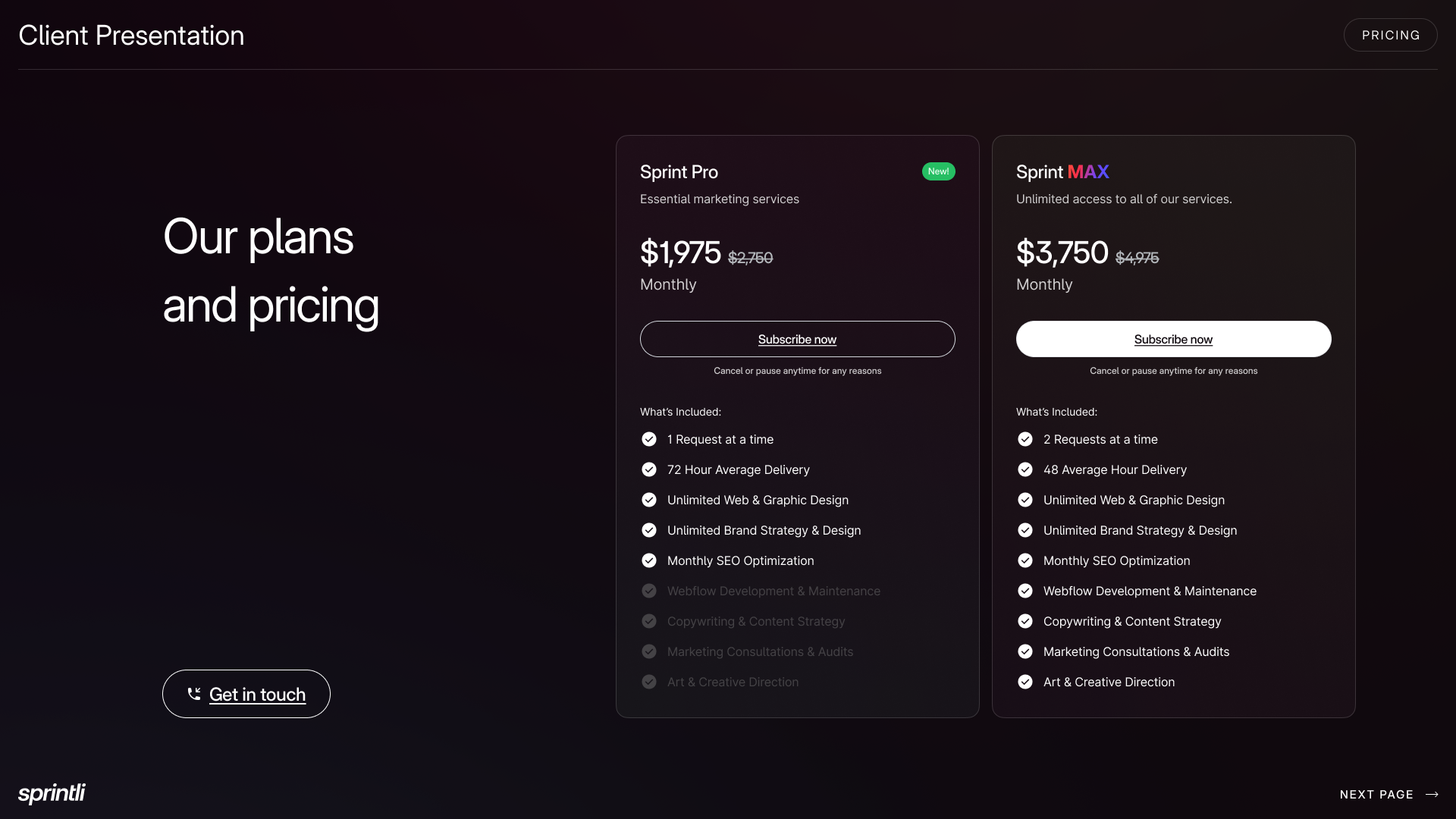 Sprintli - Unlimited creative marketing services for startups. media 10