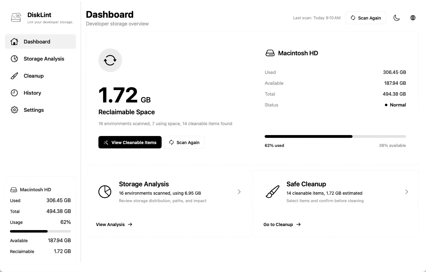 DiskLint screenshot
