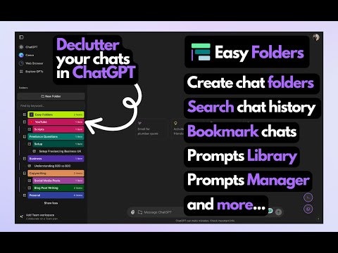 Easy Folders for ChatGPT & Claude gallery image
