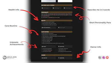 Pet Resume - Notion Template gallery image