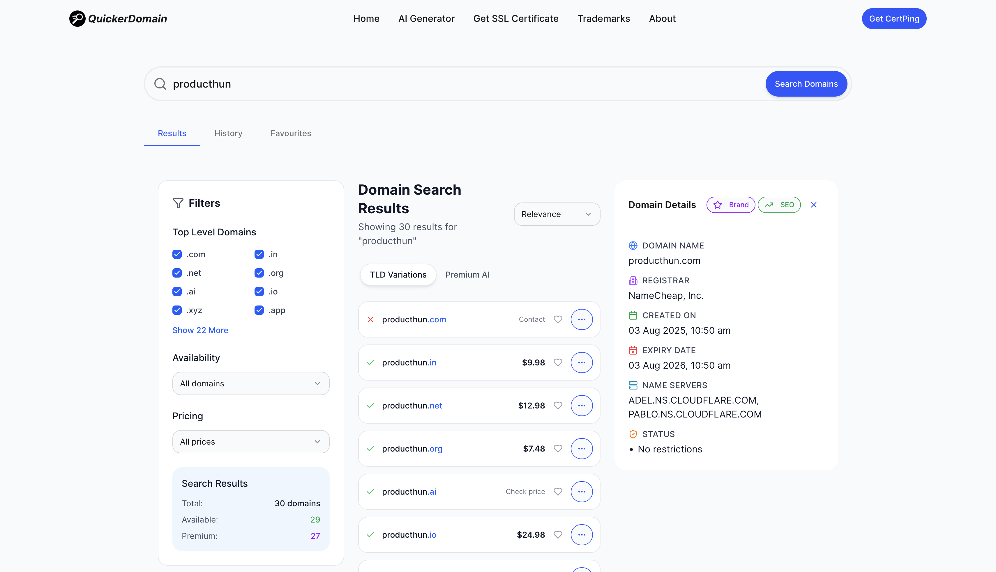 QuickerDomain gallery image