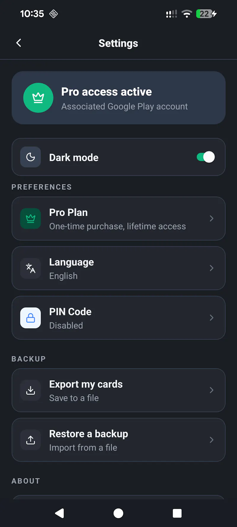 All My Cards for Android screenshot 5