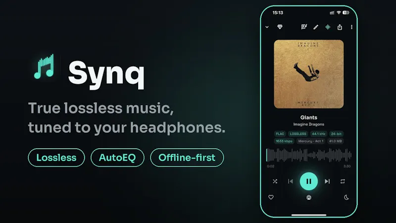 Synq - Hires Offline Music screenshot 1 (video preview)