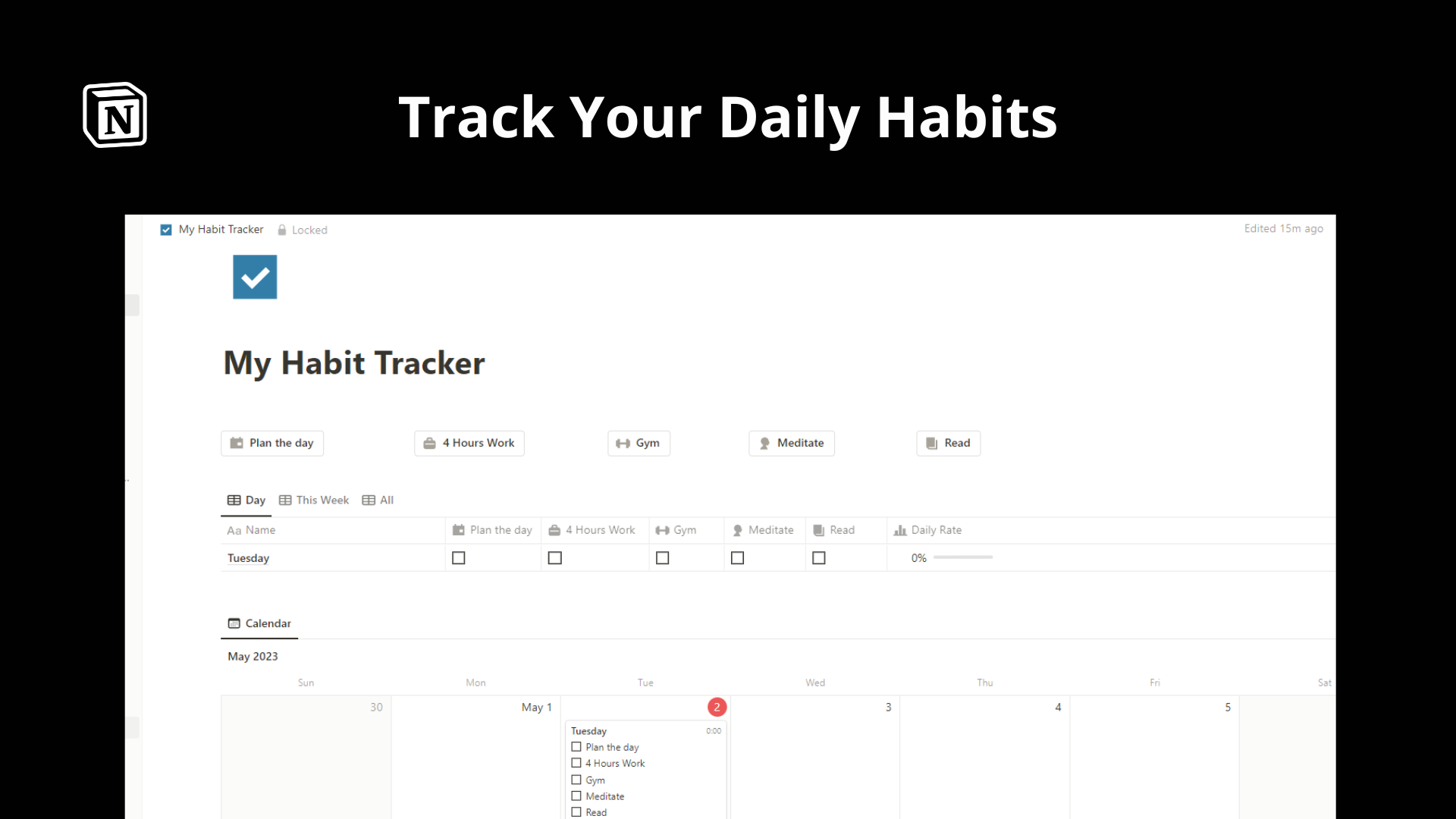 Notion Habit Tracker gallery image