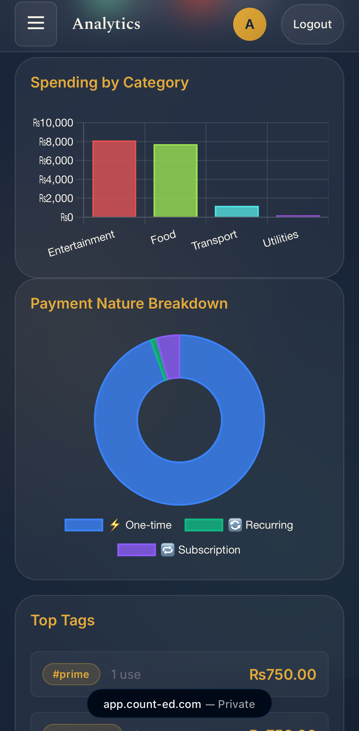 Count Ed - Screenshot 5 showing product features and functionality