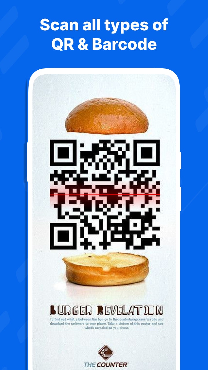 Mídia 2 de Scanner de código de barras e gerador QR - Digitalize códigos de barras e códigos QR instantaneamente-offline, sem anúncios, rápido