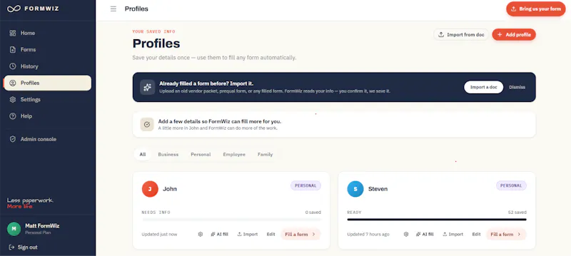 FormWiz screenshot 5