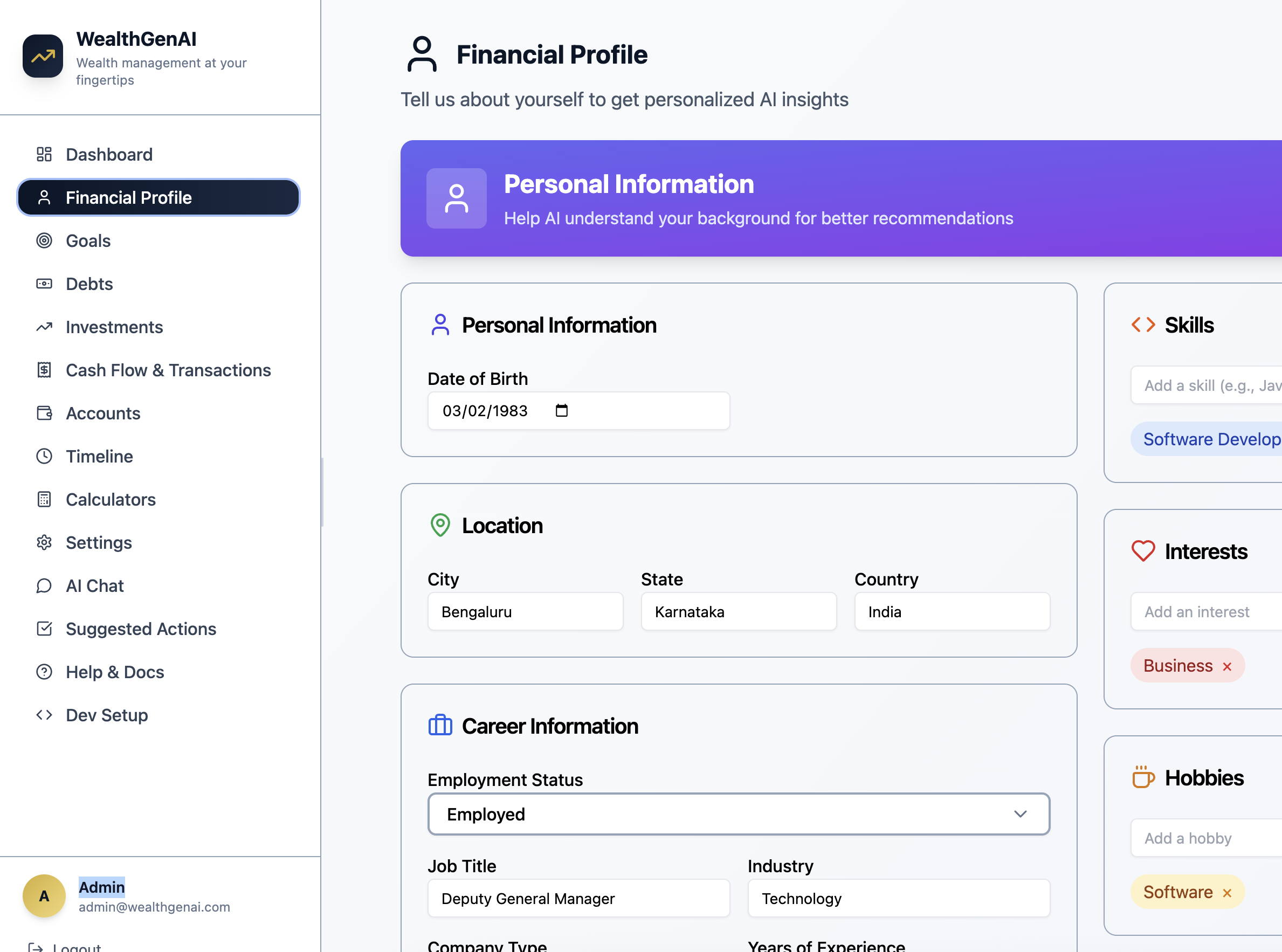 WealthGenAI gallery image