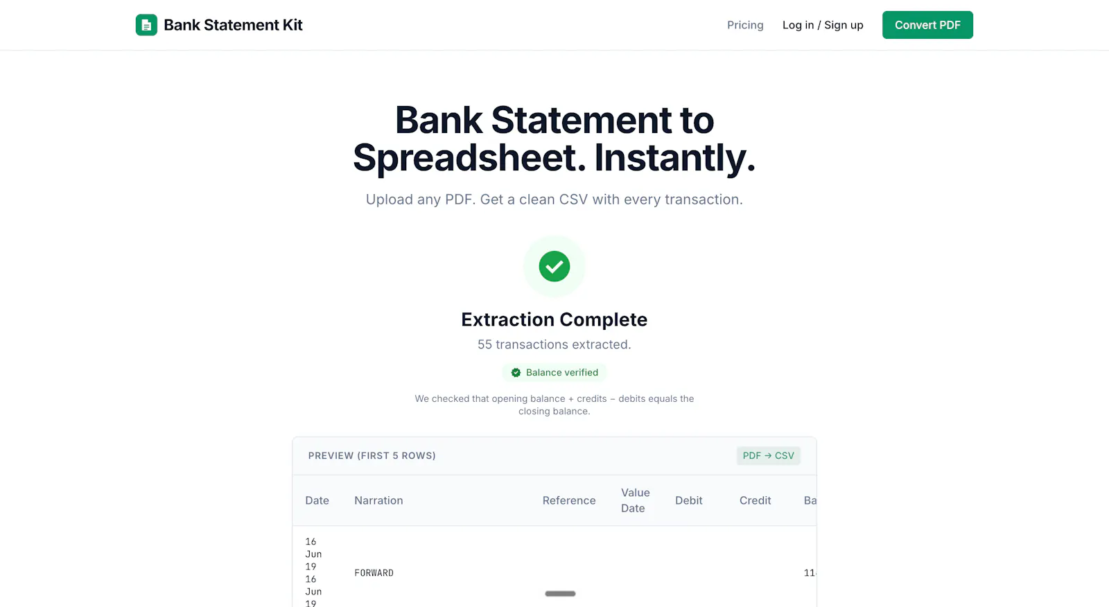 Bank Statement Kit  screenshot 2