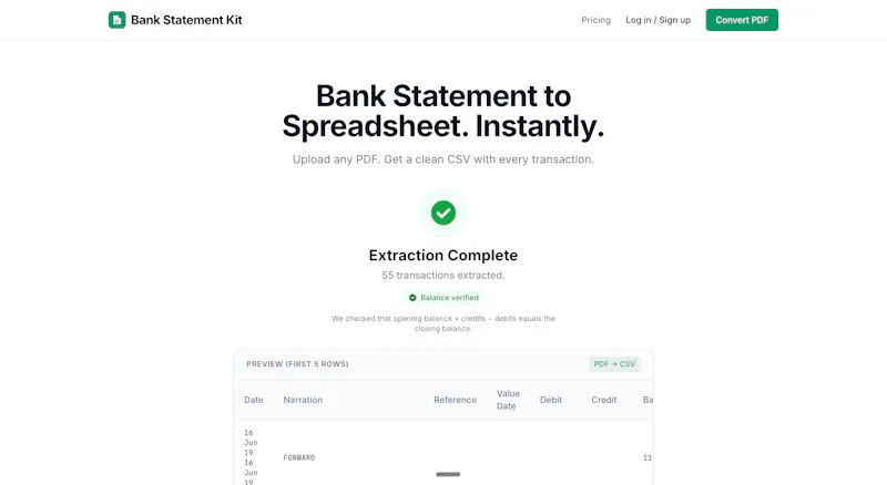 Bank Statement Kit  screenshot 2