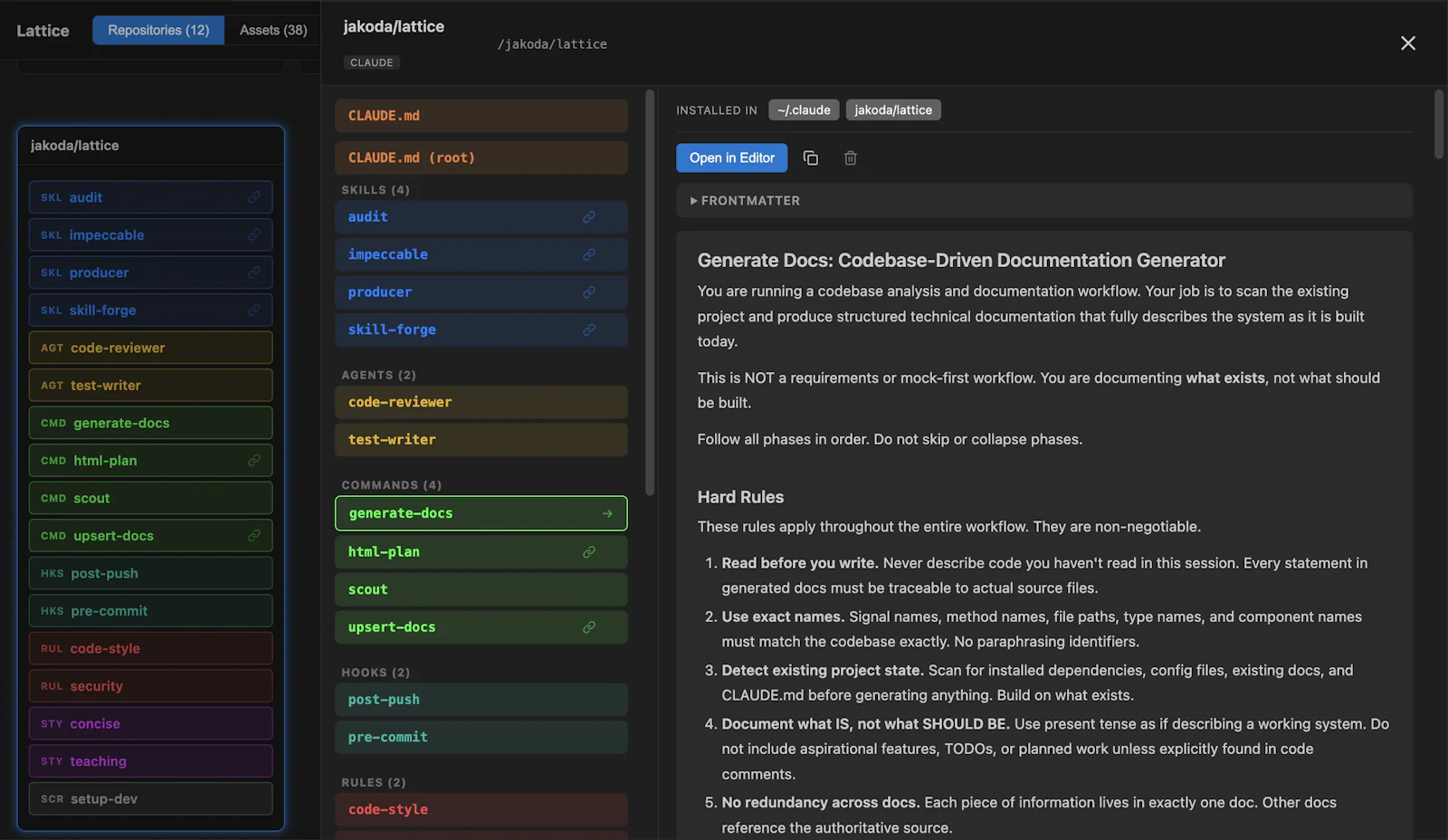 Lattice Context Manager screenshot 3