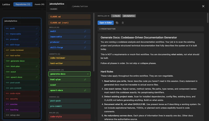 Lattice Context Manager screenshot 3