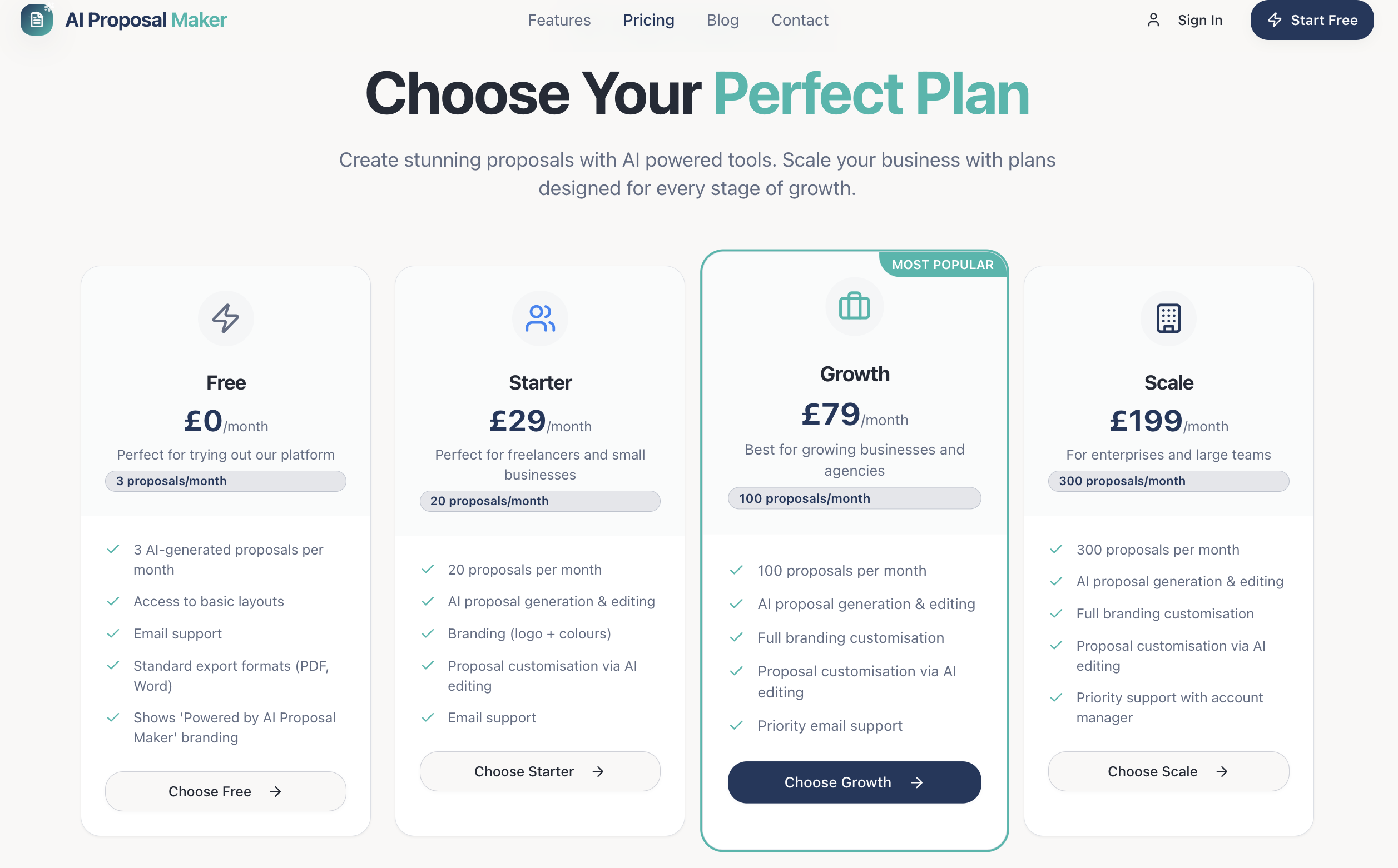 AI Proposal Maker - Screenshot 3 preview