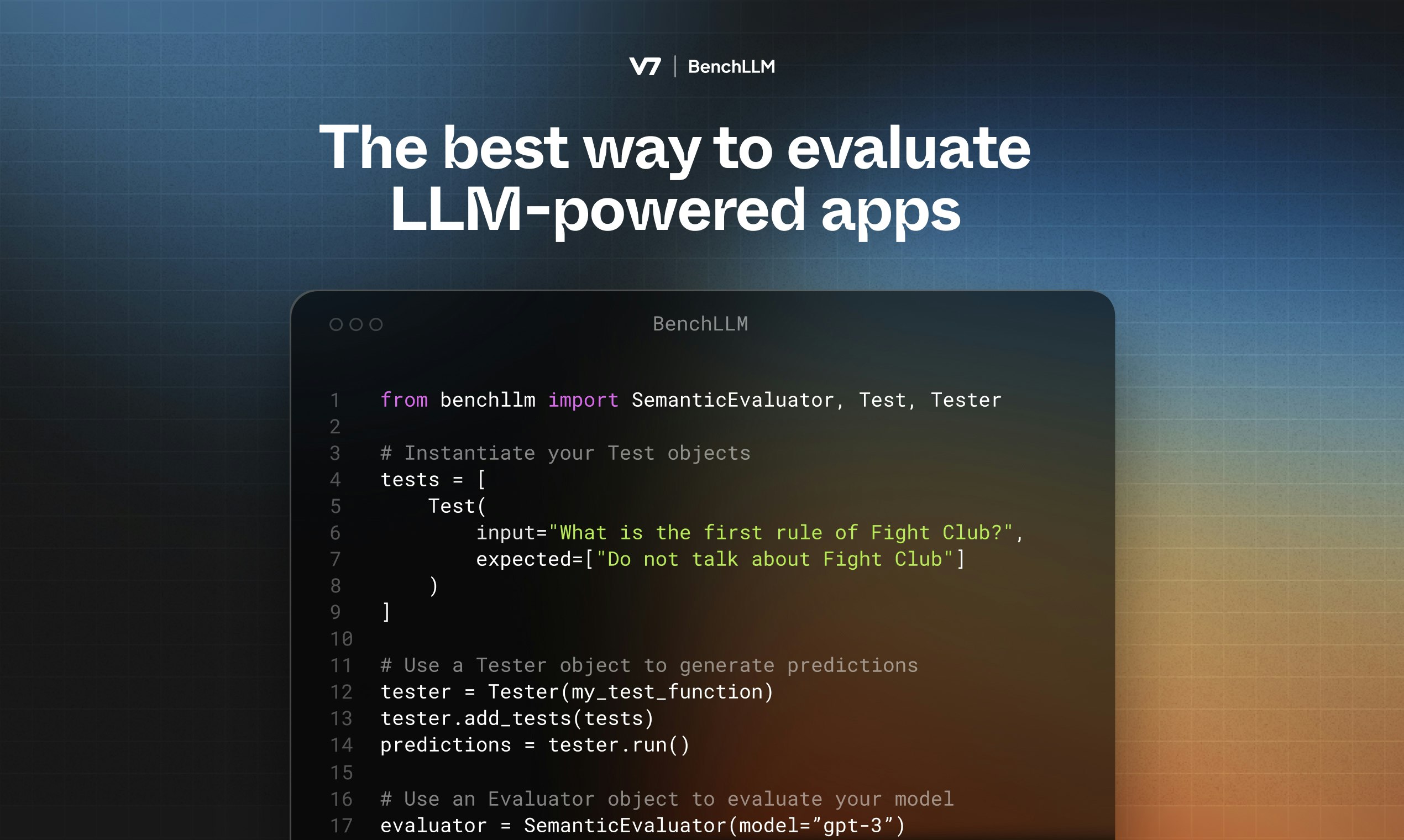 startuptile BenchLLM by V7-Test-Driven Development for LLMs