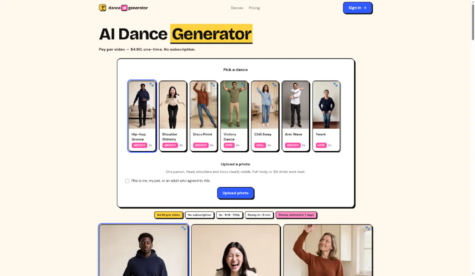 AI Dance Generator screenshot 2
