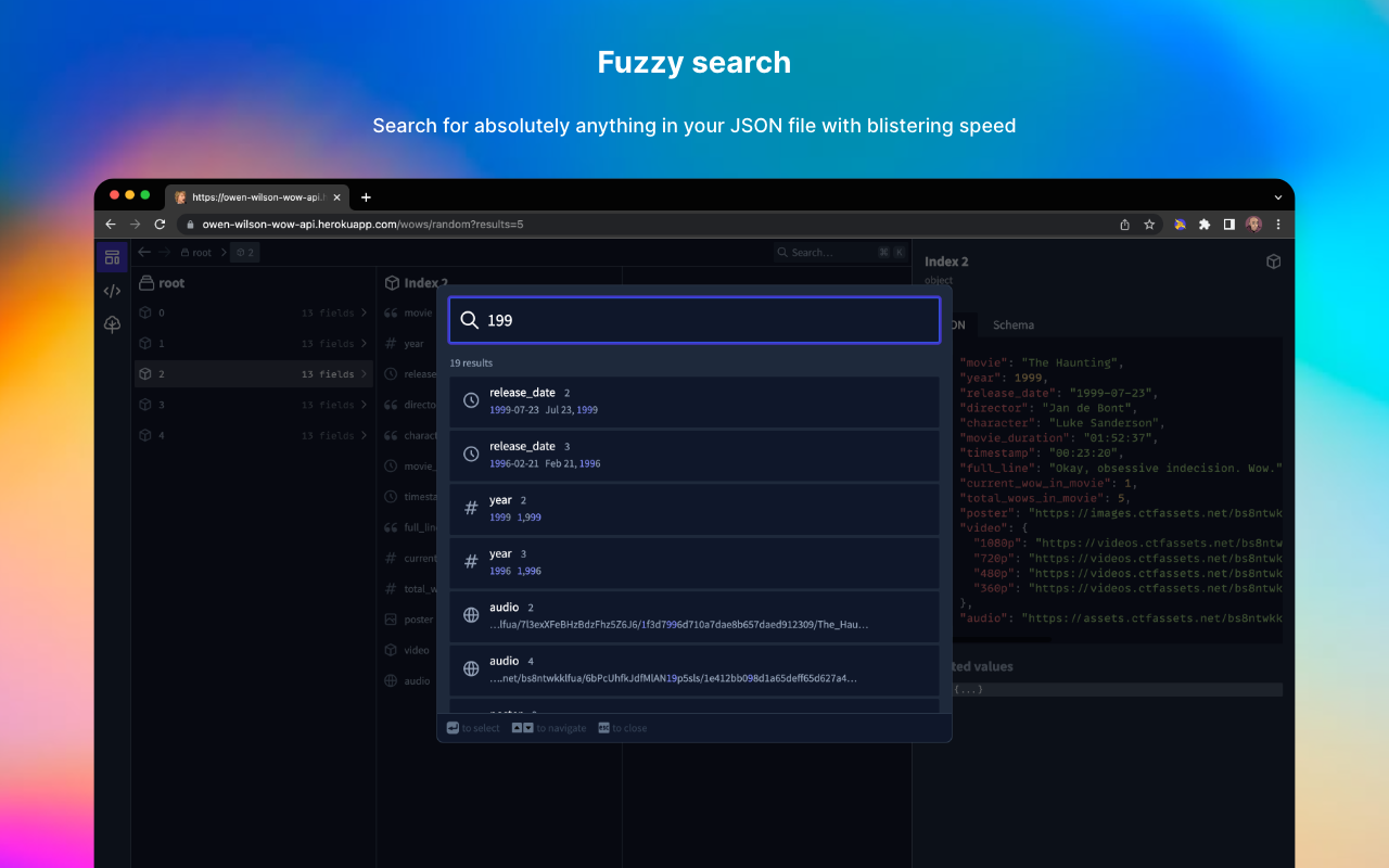 Json Hero Chrome Extension - Ein wunderschöner JSON -Explorer, der mit Features gepackt ist Medien 5
