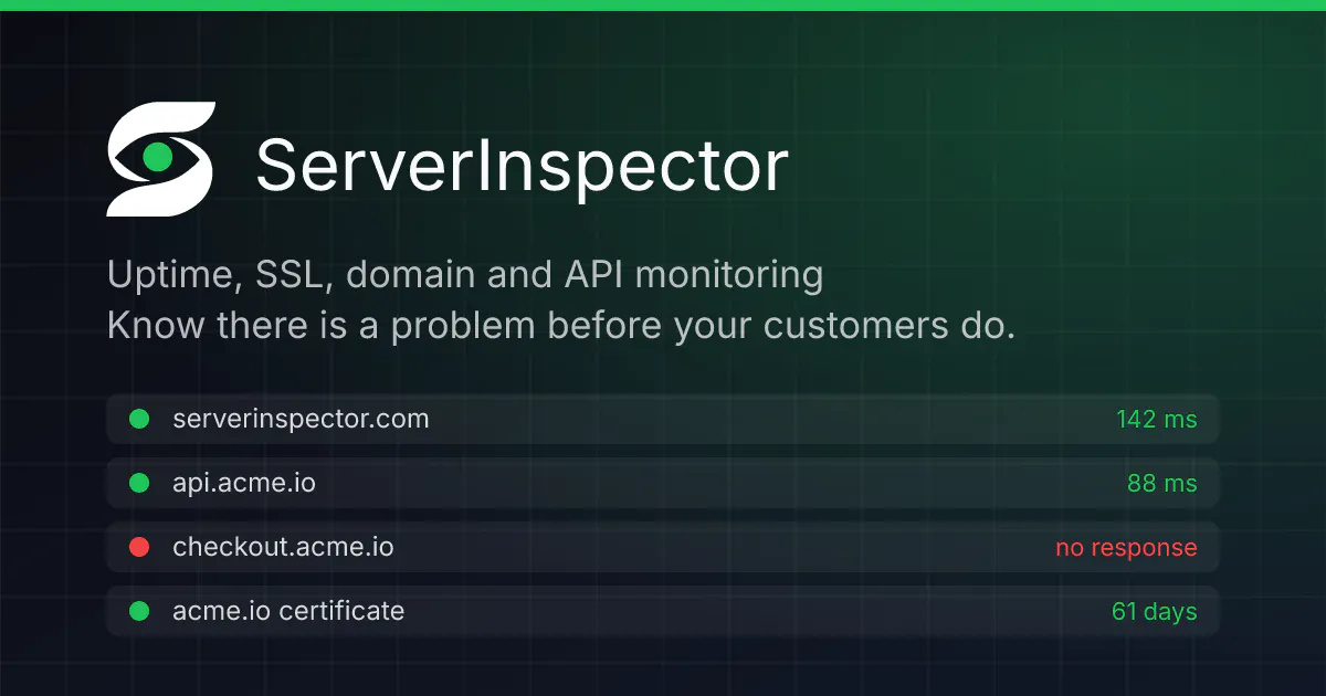 ServerInspector gallery image