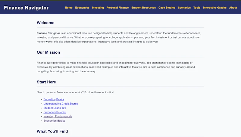 Finance Navigator screenshot 1