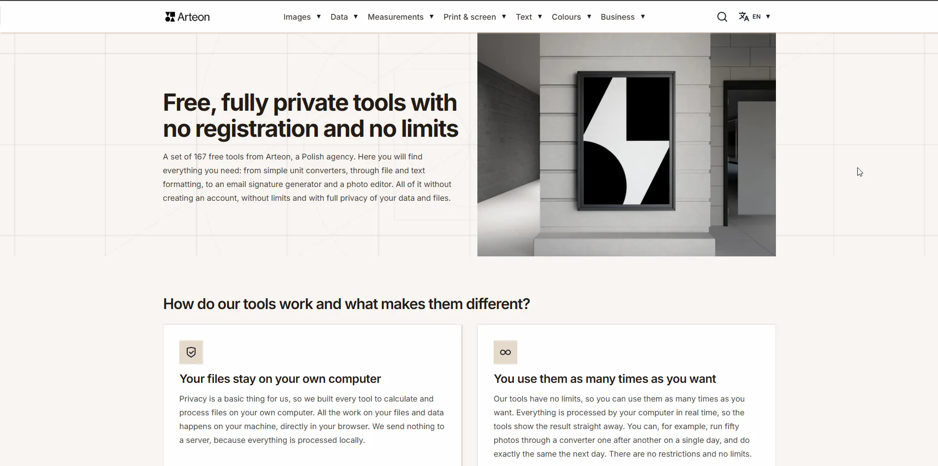 Privacy-first ecosystem of web tools gallery image