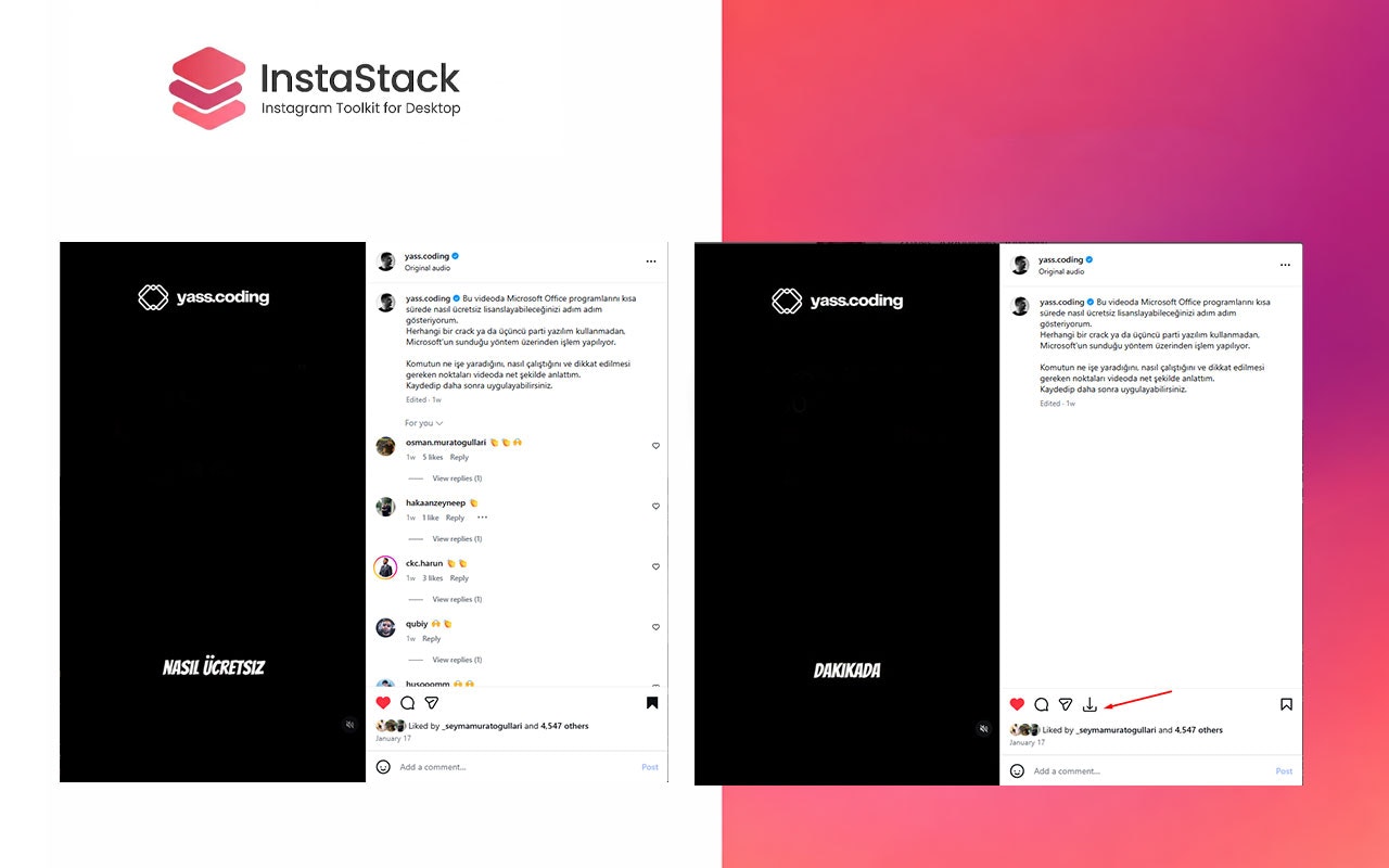 InstaStack-Instagram Toolkit for Desktop gallery image