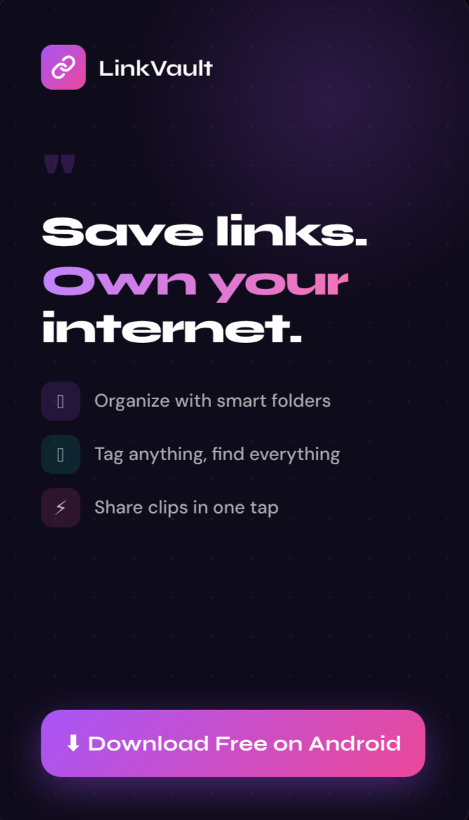 LinkVault – Link Saver App gallery image