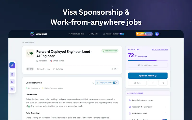JobGlance screenshot 2