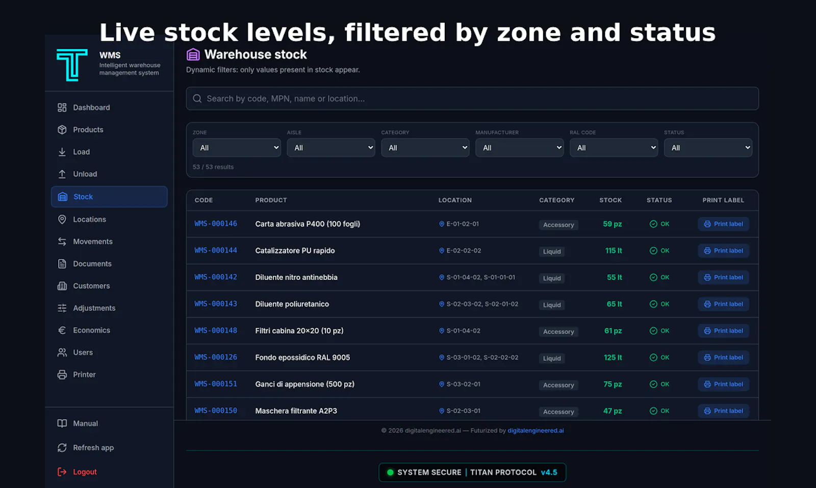 WMS screenshot 5