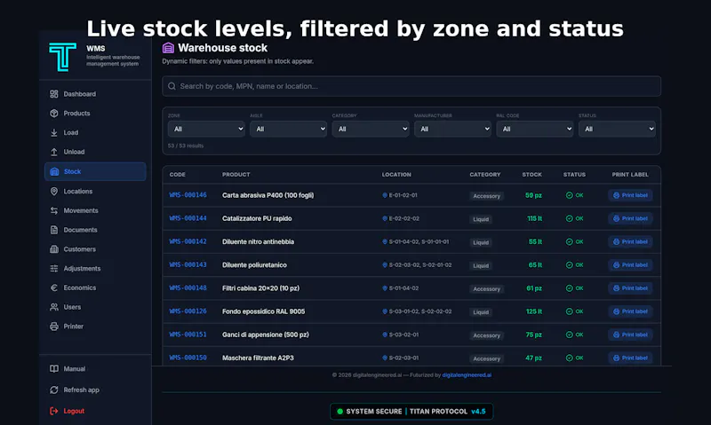 WMS screenshot 5