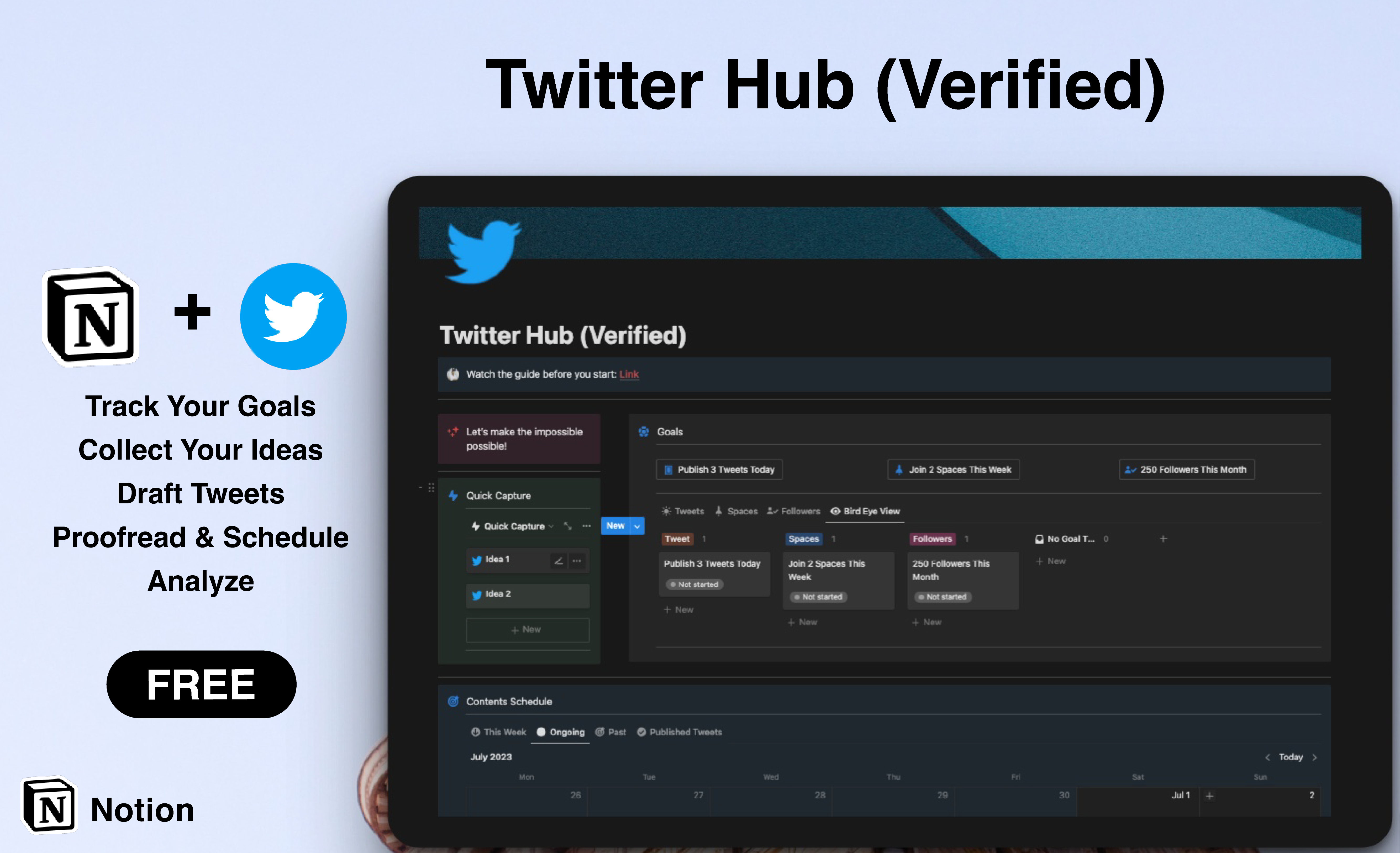 Twitter Hub - Draft, Proofread, and Schedule your Tweets & Threads media 2