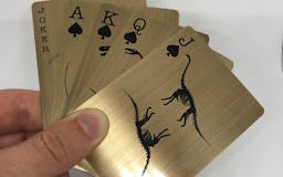 Metal Playing Cards: Luxury fossil deck media 2