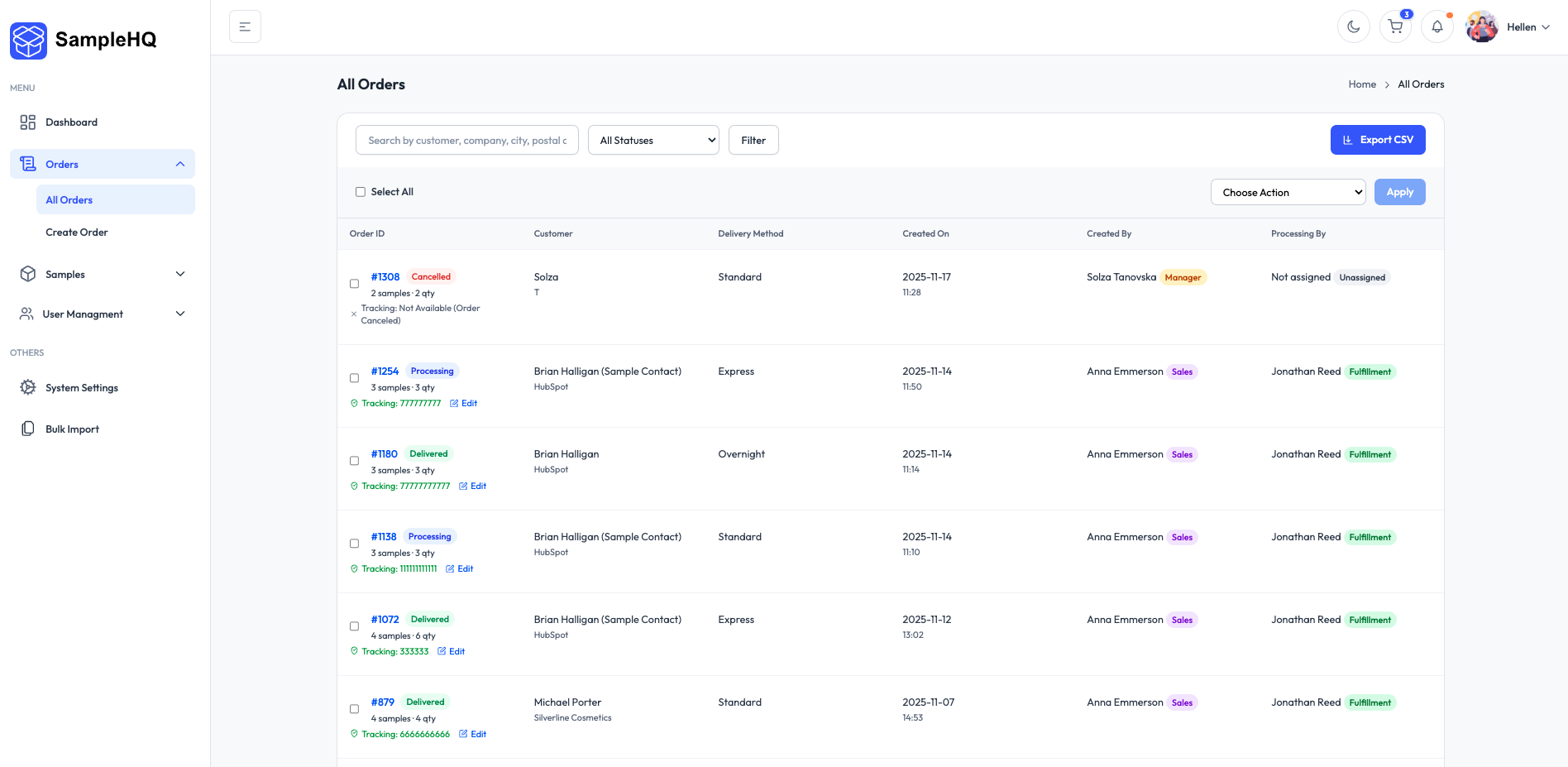 SampleHQ - Screenshot 4 showing product features and functionality