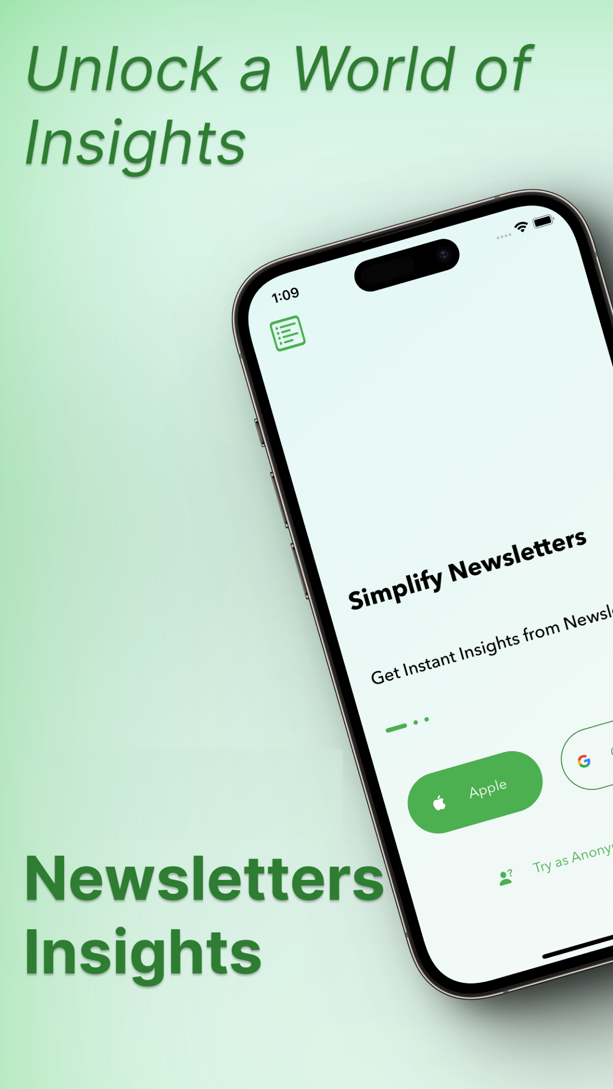 [iOS App] Subncore: Newsletter Insights gallery image