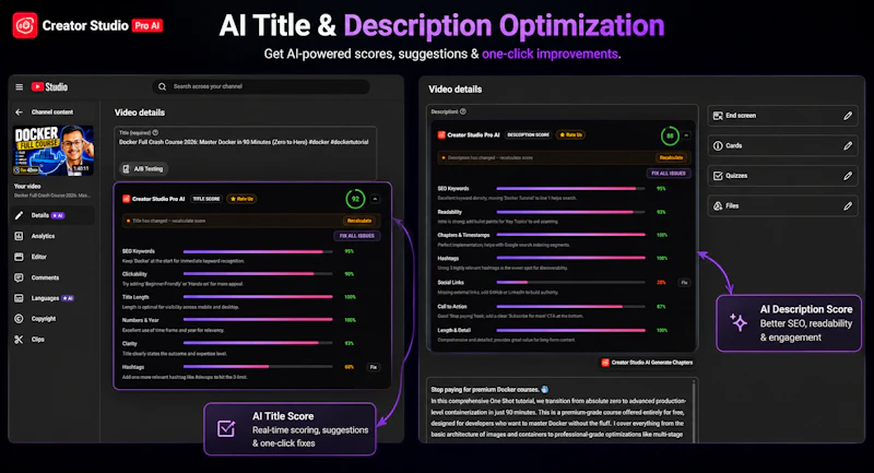 Creator Studio Pro AI for Youtubers screenshot 4