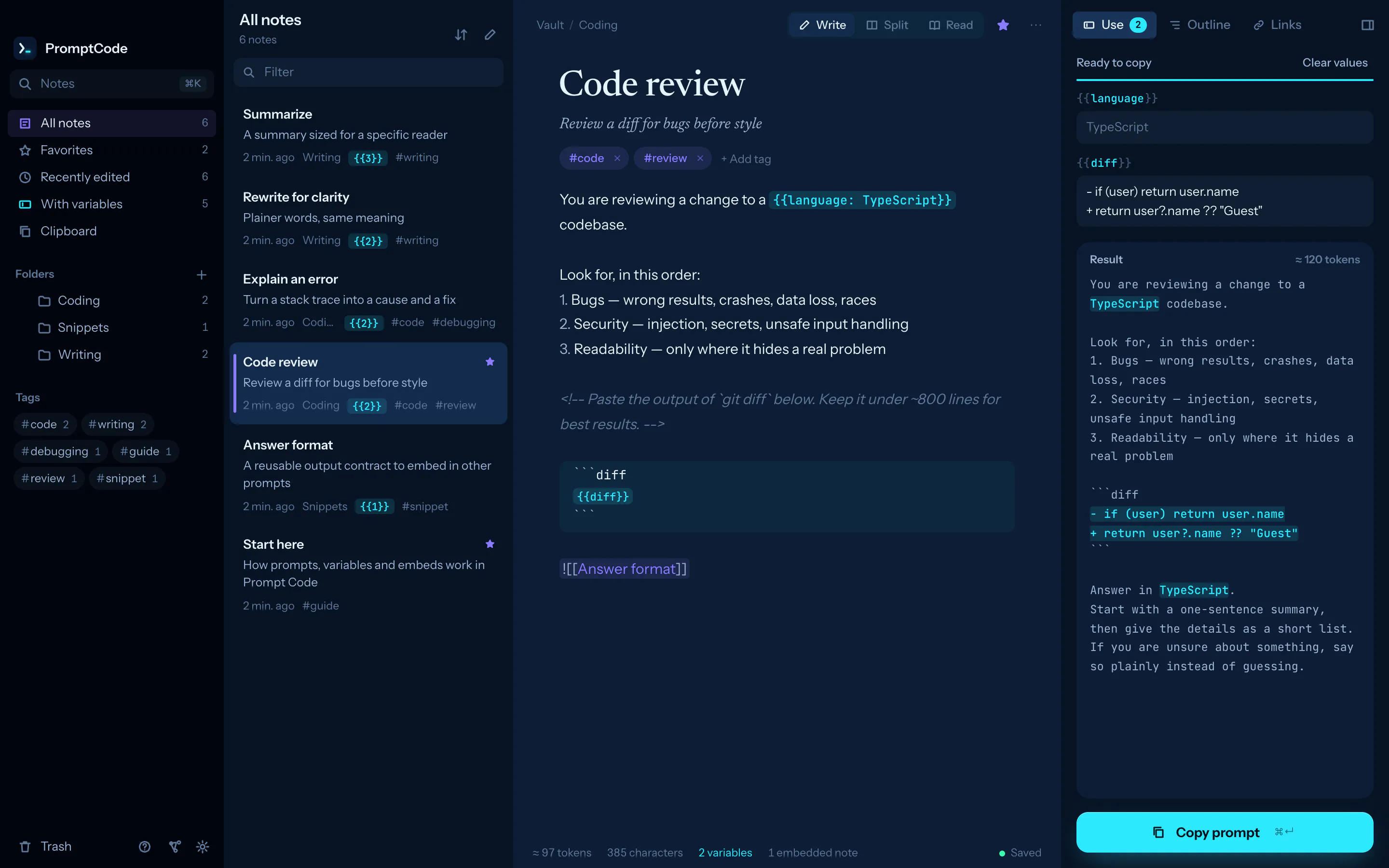 Prompt Code gallery image
