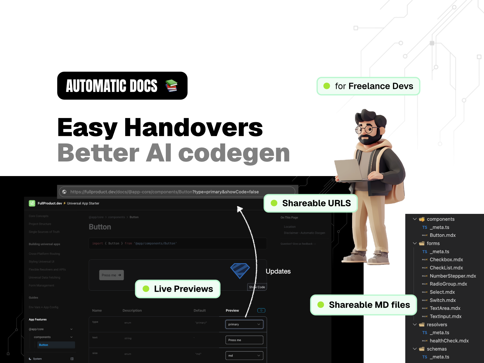 FullProduct.dev - Universal App Kit - Screenshot 4 showing product features and functionality
