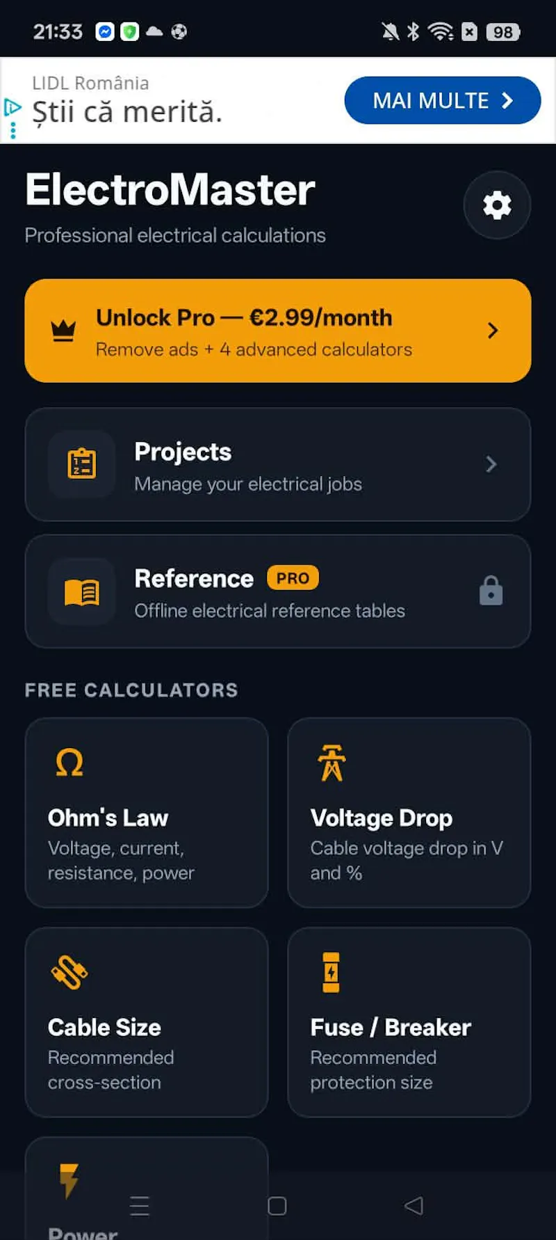 Electro Master screenshot 1