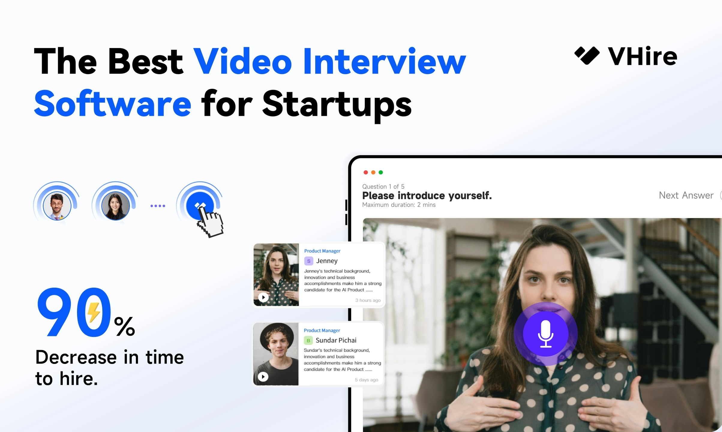 startuptile VHire-Hire better employees easily with AI video interviews