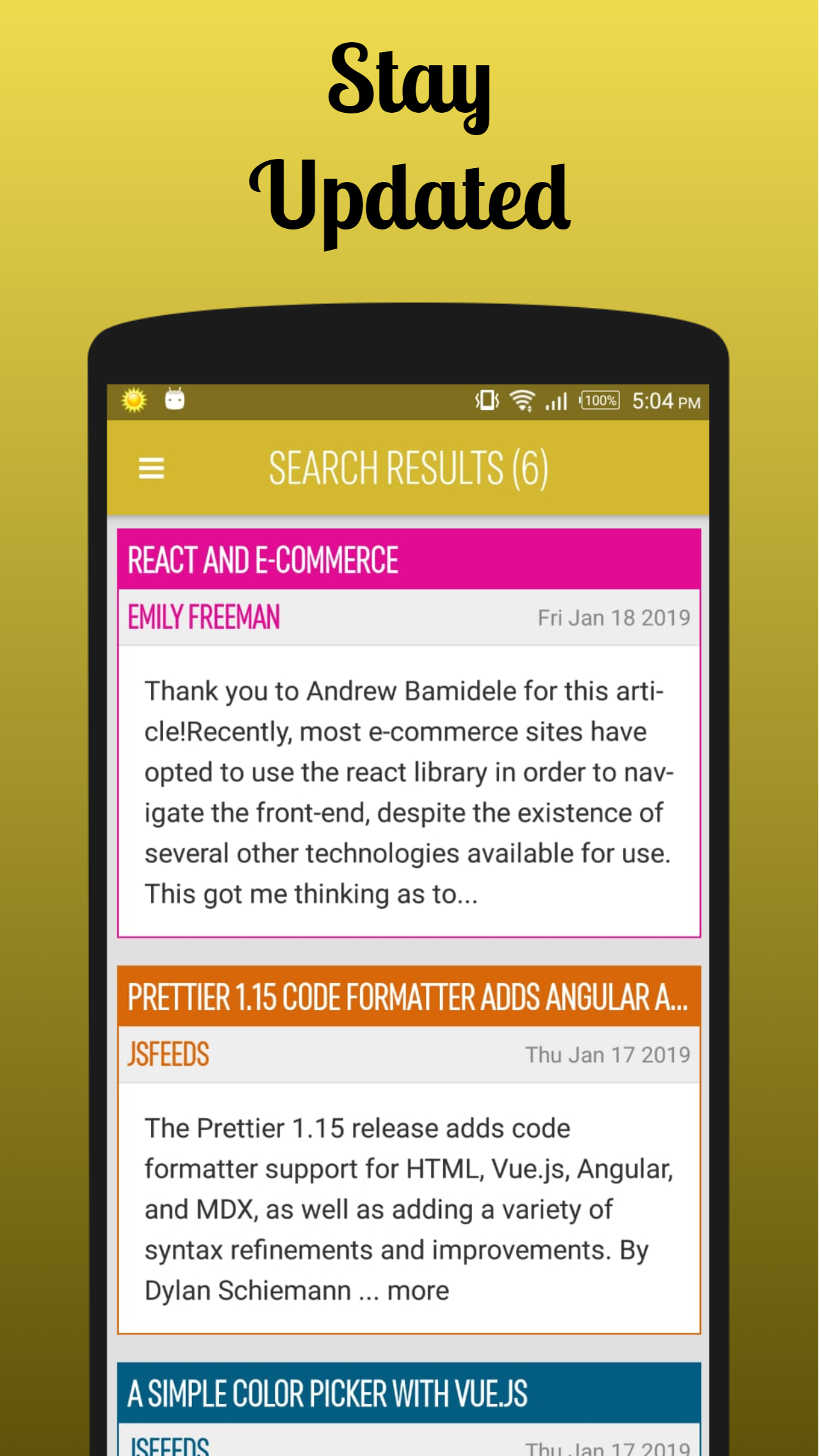 JSNews - JavaScript News gallery image