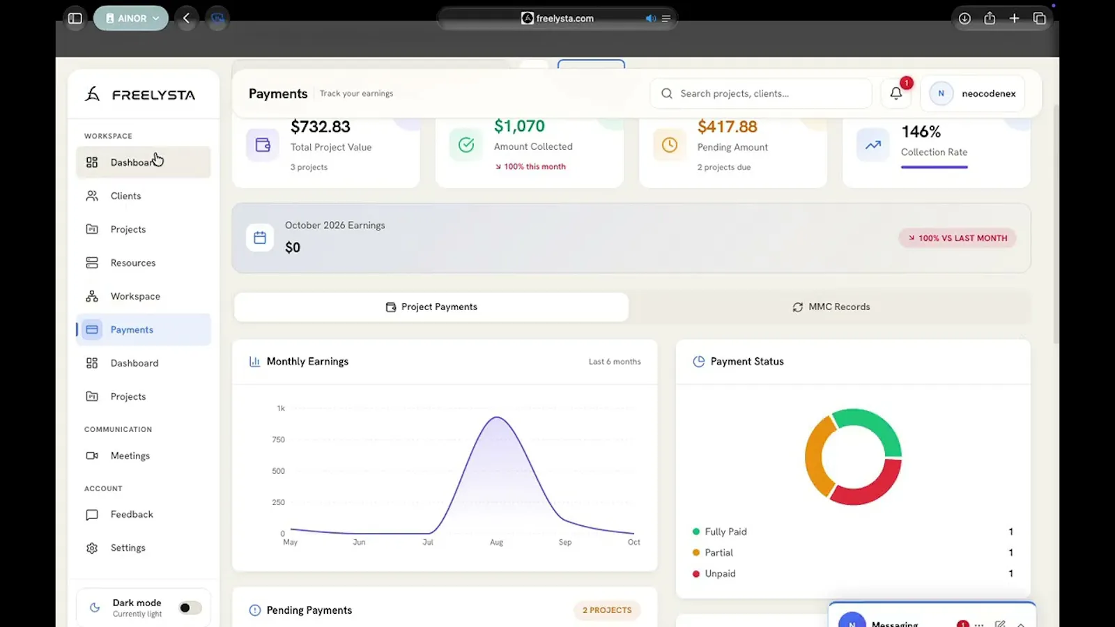 Freelysta screenshot 1 (video preview)