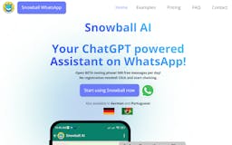 Snowball AI a ChatGPT bot in WhatsApp media 3
