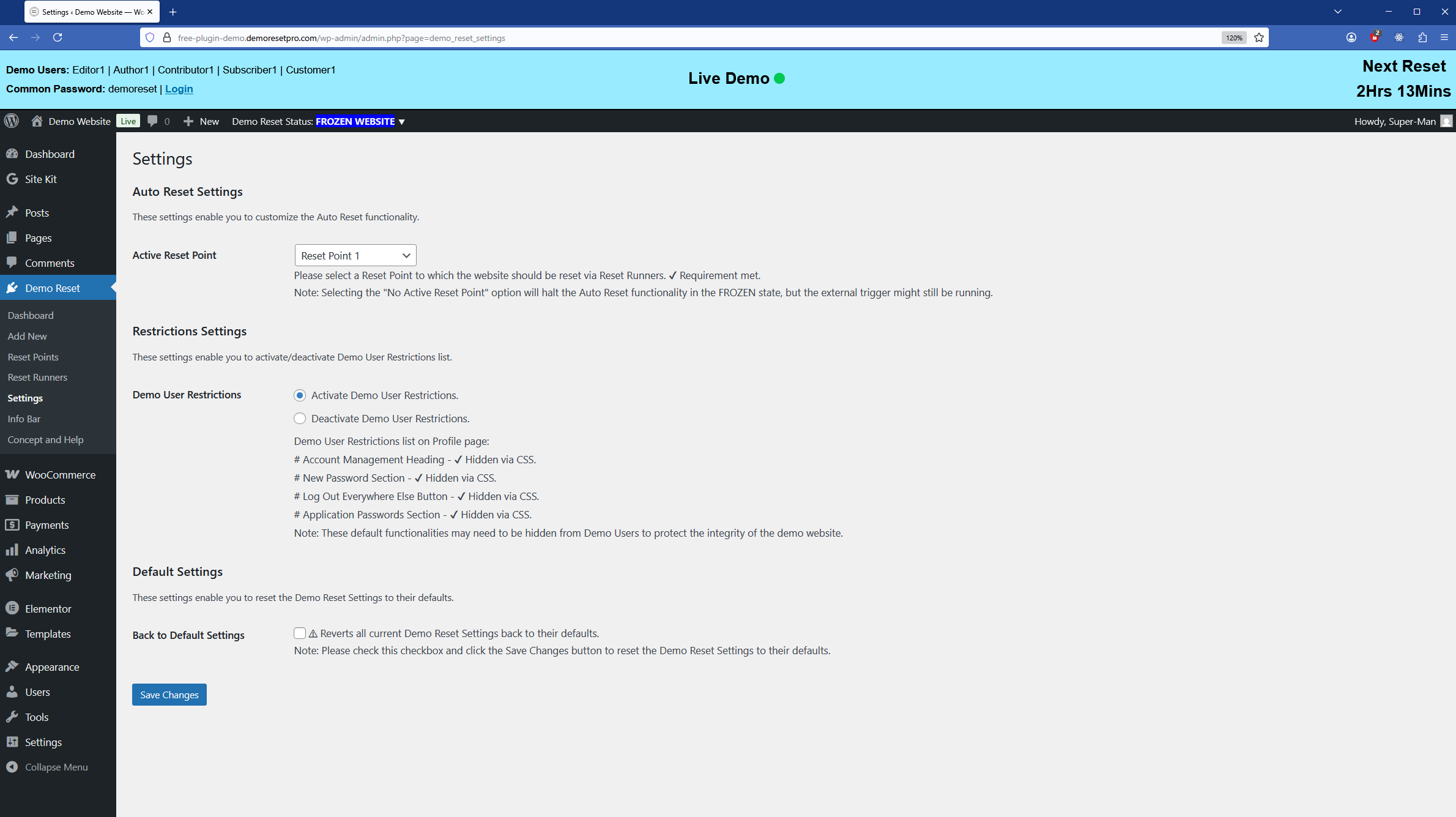 Demo Reset gallery image